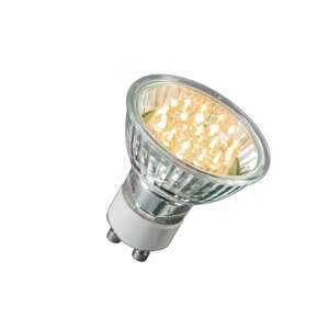 LED lampa GU10 21 LED teplá bílá