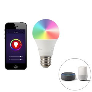 Stmívatelná LED lampa E27 Wifi Smart s aplikací 9W 806lm 2700-6500K stmívatelná