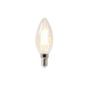 E14 LED lampa na svíčky čiré vlákno 4W 400 lm 2700K