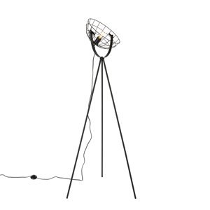 Průmyslová stativová stojací lampa černá 35 cm nastavitelná - Hanze