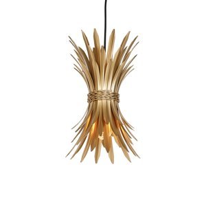 Art Deco závěsná lampa zlatá - Wesley