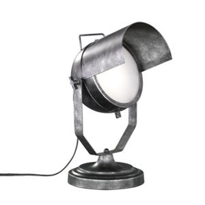 Průmyslová stolní lampa stříbrná nastavitelná - Cinema
