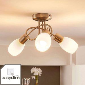 Stropní svítidlo chrom vč. E14 a Easydim 3-light - Arda