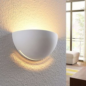 Moderní nástěnná lampa bílá omítka včetně LED - Jaron