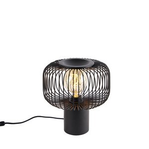 Designová stolní lampa černá - Baya