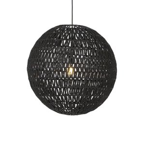 Retro závěsná lampa černá 60 cm - Lina Ball