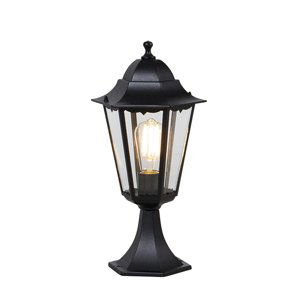 Klasická venkovní lampa podstavce černá 48,6 cm IP44 - New Orleans