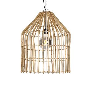 Venkovská závěsná lampa bambusová 57 cm - Canna