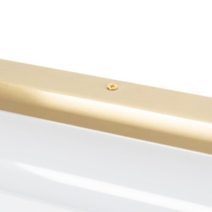 Nástěnné svítidlo bílé se zlatem včetně LED 3-stupňové stmívatelné IP44 - Yordi