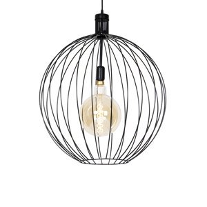 Designová závěsná lampa černá 60 cm - Wire Dos