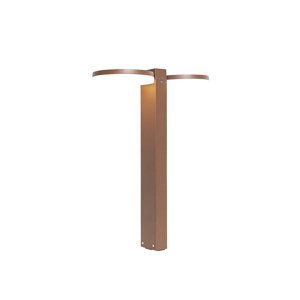 Staande buitenlamp roestbruin 50 cm incl. LED 2-lichts IP44 - Esmee