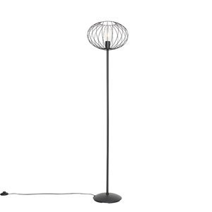 Design vloerlamp zwart 36 cm - Margarita