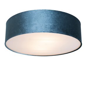 Moderní stropní svítidlo modré 40 cm - Buben