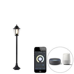 Chytrá stojací venkovní lampa černá 125 cm včetně WiFi ST64 - New Orleans