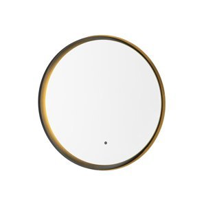 Moderní koupelnové zrcadlo černé včetně LED stmívatelné - Pim