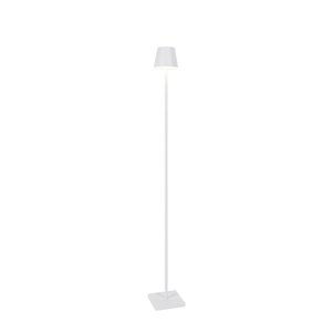 Buiten vloerlamp wit incl. LED en dimmer oplaadbaar - Jackson