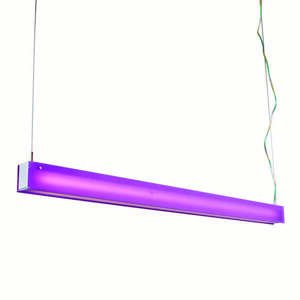Závěsná lampa Tube R fialová 28W