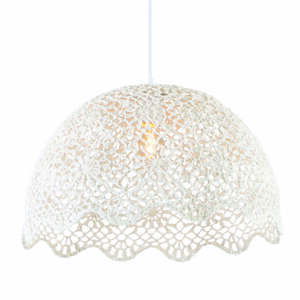 Závěsná lampa Crochet 2 bílá