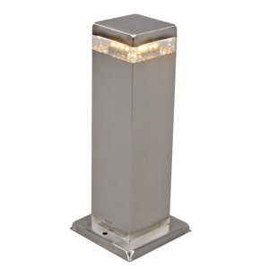 Venkovní lampa Satin Square 30cm ocel s LED