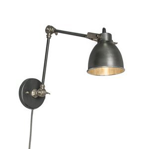 Nástěnná lampa Dazzle s ramenem starě šedá