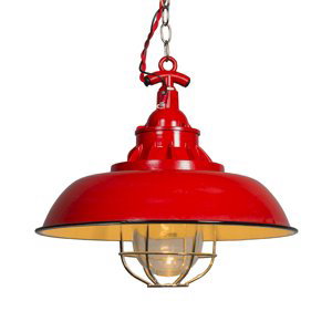 Závěsná lampa Strijp S červená