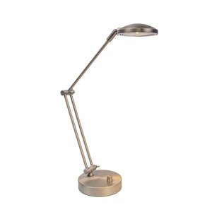 LED stolní lampa ocel Trento se stmívačem