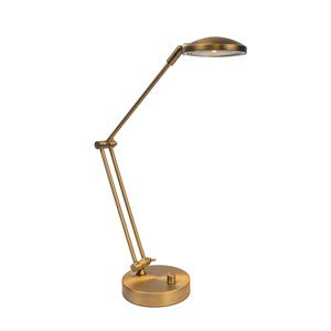 LED stolní lampa Trento bronzová se stmívačem