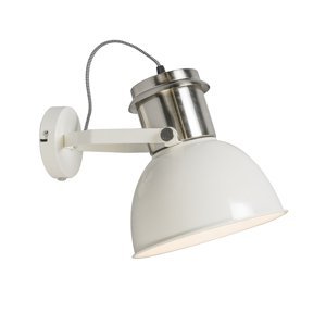 Průmyslová nástěnná lampa krémová - průmyslová
