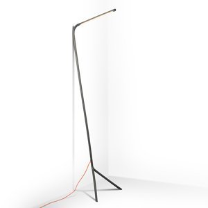 Designová stojací lampa šedá včetně LED - Lazy Lamp