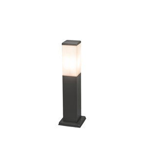 Moderní venkovní lampa tmavě šedá 45 cm IP44 - Malios