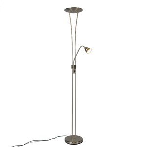 Uplighter Jazz 2 s lampou na čtení LED ocel