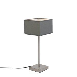 Moderní stolní lampa šedá - VT 1
