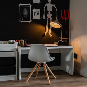 Průmyslová stolní lampa šedá nastavitelná - Pixa