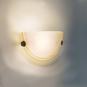 Nástěnná lampa Duna jantarově zbarvené sklo