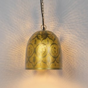Orientální závěsná lampa zlatá / mosaz - Zayn 3