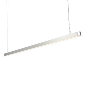 Moderní podlouhlá závěsná lampa stříbrná 160cm vč. LED - Duct R
