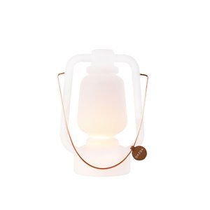 Stolní lampa dobíjecí 30 cm IP44 bílá - Storm Small