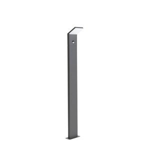 Moderní venkovní lampa tmavě šedá 100cm včetně LED pohybového senzoru - Mapi