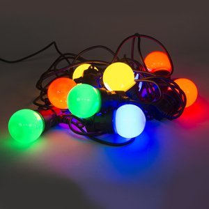 Barevné párty osvětlení 10 LED diod 4,5 metru