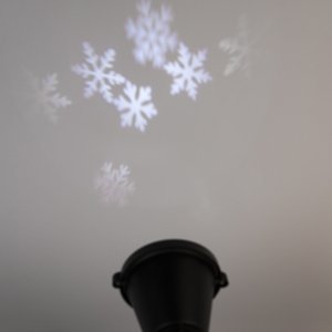 Vánoční osvětlení Laserový projektor LED bílé sněhové vločky