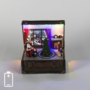 Vánoční dům Music box LED multi color