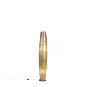 Stojací lampa 100cm perleťová jantarová - Cigarro