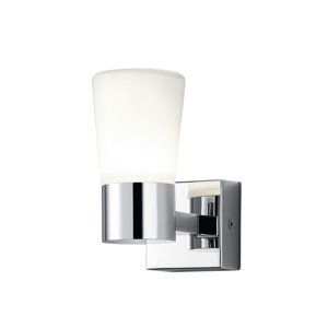 Moderní koupelnové nástěnné svítidlo chrom vč. LED - Nevio
