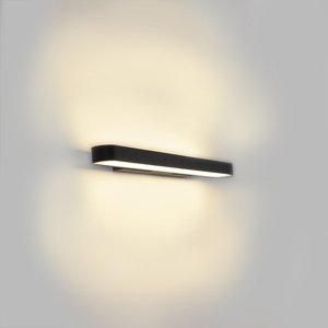 Moderní elegantní nástěnná lampa černá 67,5 cm vč. LED -Tubox