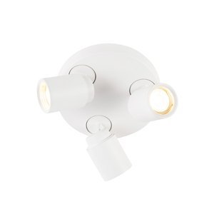 Modern Round Ceiling Spotlight 3 White - Keeper