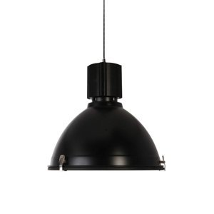 Průmyslová kulatá závěsná lampa černá - Rosita