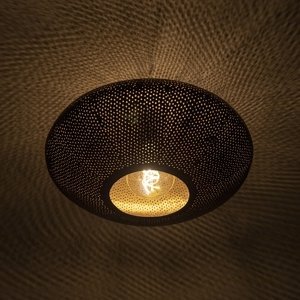 Radiance stropní lampa 40cm černá se zlatem