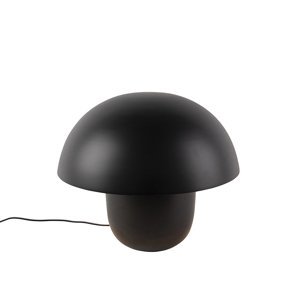 Moderní stolní lampa černá se zlatým vnitřkem 40cm - Canta