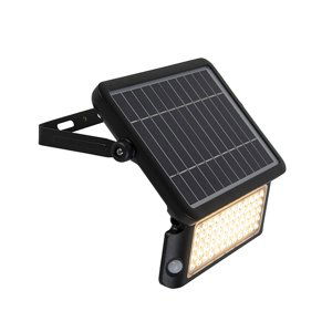 Chladič černý vč. LED se snímačem pohybu IP65 solar - Teho