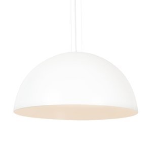 Modern round hanging lamp 90 cm white with 3 m cable - Magna